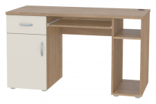 kancelářský stůl Monarc - česká výroba Pravý / Levý š-130 a 140 cm hl-60 cm výška 75,6 cm Výběr z 25 ti dekorů lamina, LAK, Folie.. Hotový smontovaný stůl 